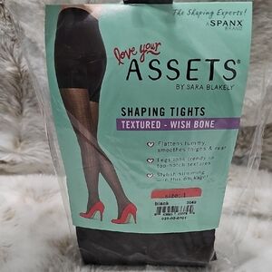 SPANX Black Textured Shaping Tights‎